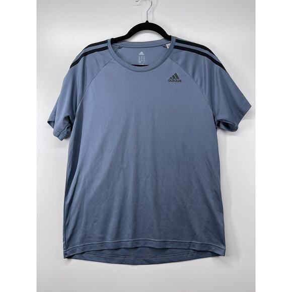 Adidas Stay Dry Sz M Climalite D2M TEE Training Raw Steel Color Shirt CE4022 - Picture 5 of 12